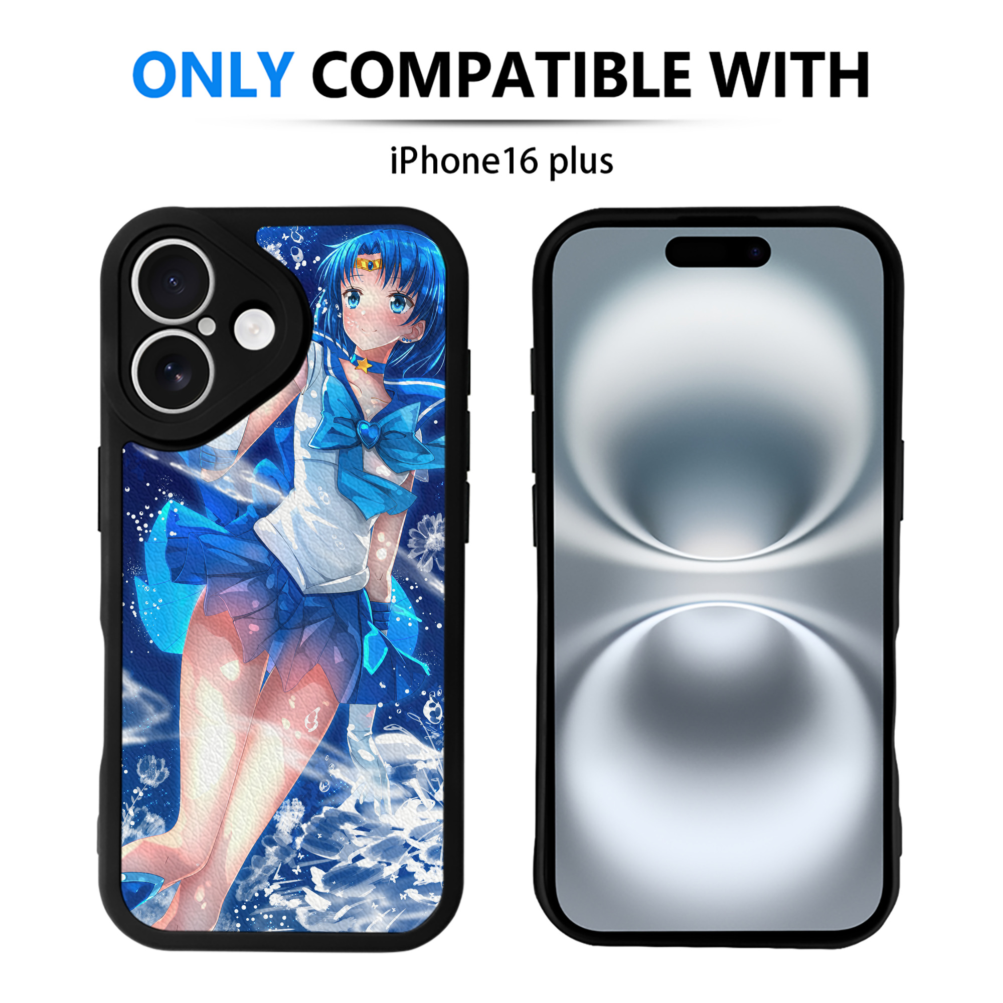 （画像用） 美少女戦士セーラームーン Sailor Moon 【iPhone 16シリーズ対応】シリコンスマホケース（レザー調） 材質：シリコン